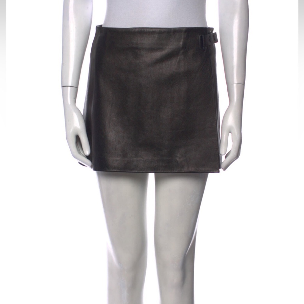 NWOT Alexander Wang Lambskin Mini Skirt - XS